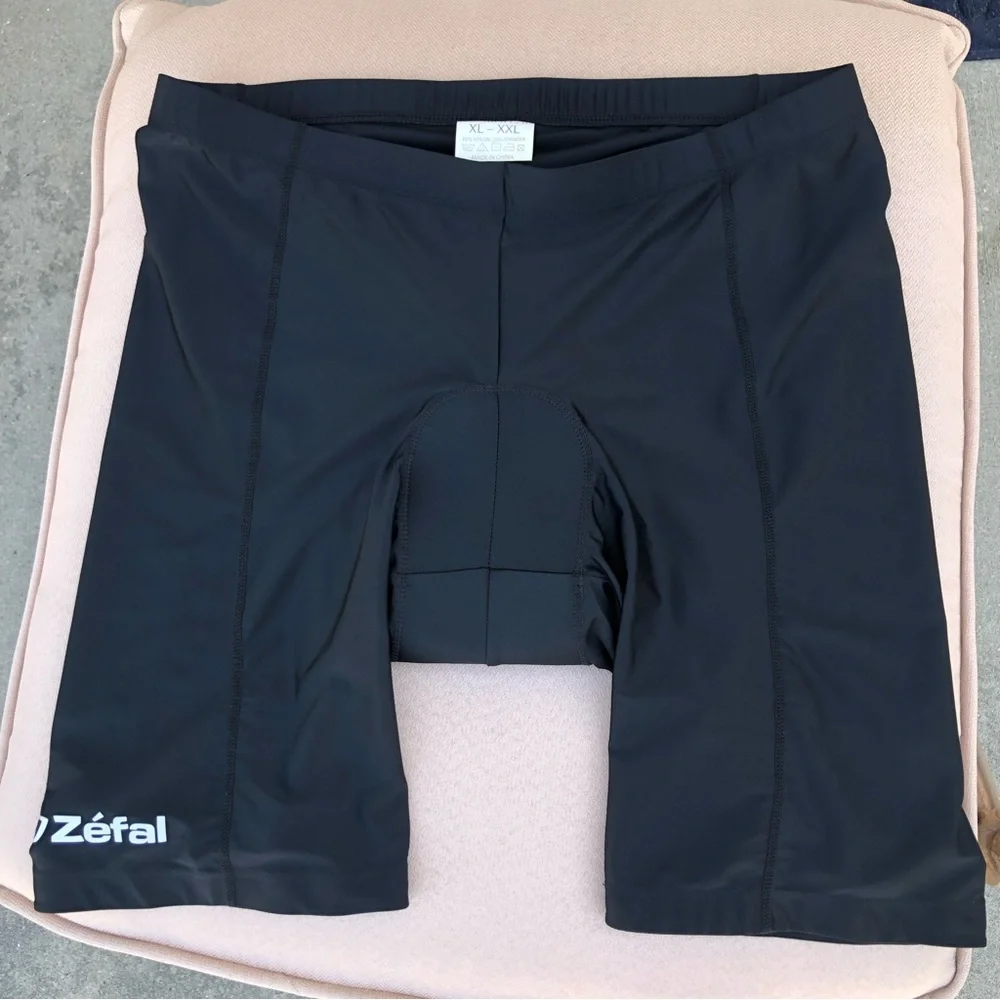 Zefal Black Bicycle Shorts With Leg Grip‎ and Pads W- XLK